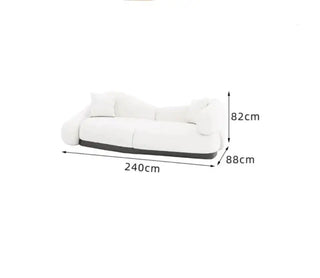 Italian minimalist Curved Sofa Set-Sofa Set