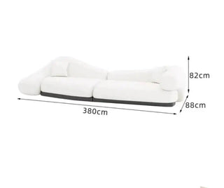 Italian minimalist Curved Sofa Set-Sofa Set
