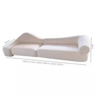 Italian minimalist Curved Sofa Set-Sofa Set