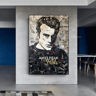 James Byron Dean Canvas Art: Authentic and Timeless-Wall Posters