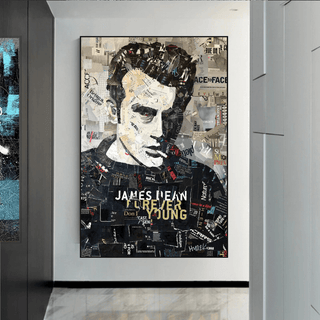 James Byron Dean Canvas Art: Authentic and Timeless-Wall Posters