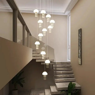 Jelly Fish Staircase Chandelier Lighting Decor-Staircase Chandeliers