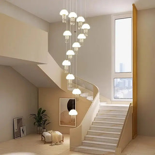 Jelly Fish Staircase Chandelier Lighting Decor-Staircase Chandeliers