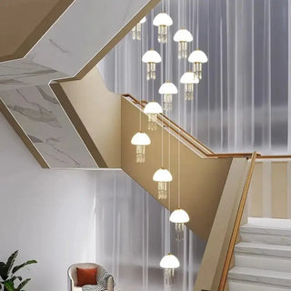Jelly Fish Staircase Chandelier Lighting Decor-Staircase Chandeliers