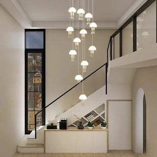 Jelly Fish Staircase Chandelier Lighting Decor-Staircase Chandeliers