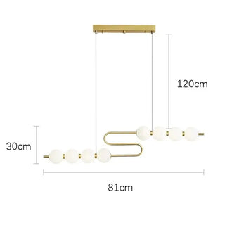 Jewel Globes Kitchen Island Hanging Chandelier-Kitchen Island