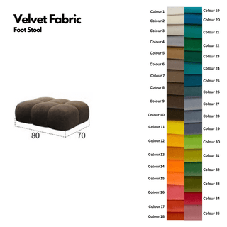 Juego Stretch Puffs Sectional Sofa Set-Sofa Set