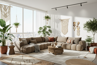Juego Stretch Puffs Sectional Sofa Set | Modular Corner Sofa