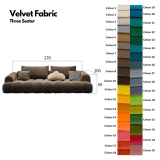 Juego Stretch Puffs Sectional Sofa Set-Sofa Set