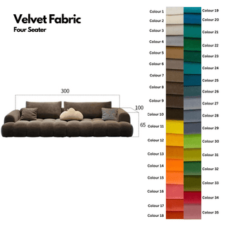 Juego Stretch Puffs Sectional Sofa Set-Sofa Set