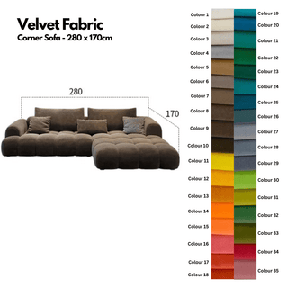 Juego Stretch Puffs Sectional Sofa Set-Sofa Set