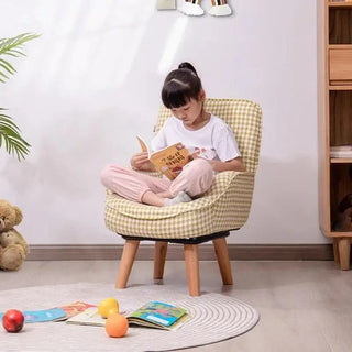 Kids Room Check Sofa Chair – Cozy Comfort in a Playful Design-Kids Furniture