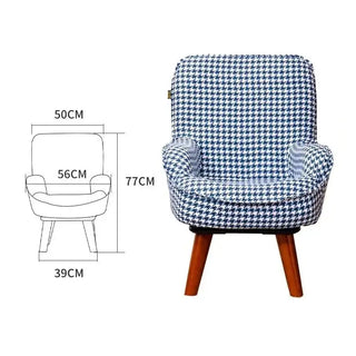 Kids Room Check Sofa Chair – Cozy Comfort in a Playful Design-Kids Furniture