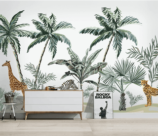 Kids Room Jungle Safari Wallpaper Murals-Kids Room Wallpaper