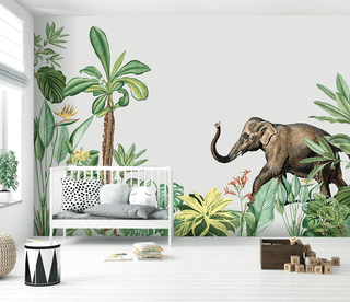 Kids Room Jungle Theme Wallpaper Murals-Kids Room Wallpaper