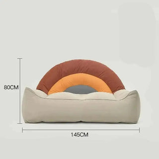 Kids Room Rainbow Bean Sofa – Colorful Comfort for Little Dreamers-Kids Furniture