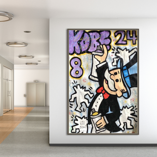 Kobe: Mr Monopoly Canvas Wall Art – Exclusive Design-Canvas Wall Art
