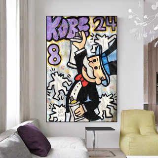 Kobe: Mr Monopoly Canvas Wall Art – Exclusive Design-Canvas Wall Art