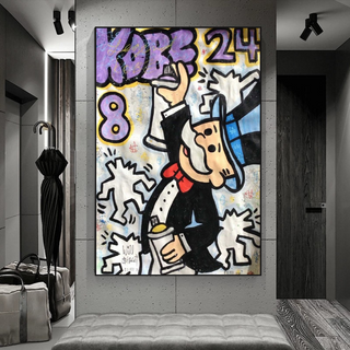 Kobe: Mr Monopoly Canvas Wall Art – Exclusive Design-Canvas Wall Art