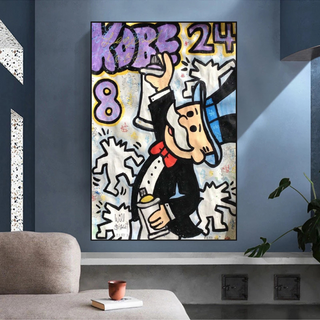Kobe: Mr Monopoly Canvas Wall Art – Exclusive Design-Canvas Wall Art