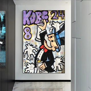 Kobe: Mr Monopoly Canvas Wall Art – Exclusive Design-Canvas Wall Art