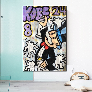 Kobe: Mr Monopoly Canvas Wall Art – Exclusive Design-Canvas Wall Art