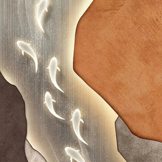 Koi Fish Porch LED Wall Art-LED Wall Art