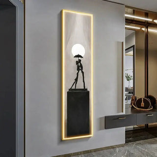 LED Abstract Lady Art Wall Lamp for Home Decoration-LED Wall Art