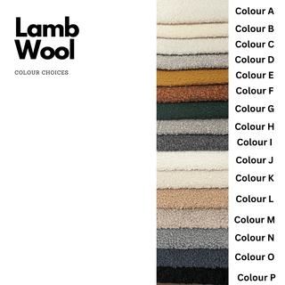 Lamb Fleece Curve Solid Wooden Bed Frame-Bed Frame