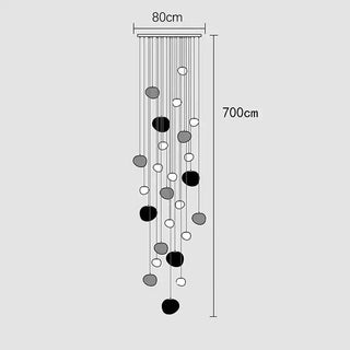 Lava Pendant Staircase Chandelier Lighting-Staircase Chandeliers