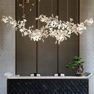 Leaf Chandelier: Stunning Lighting Fixture-Kitchen Island