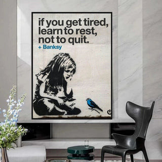 Learn to Rest Canvas Wall Art - Discover Banksy-Wall Posters