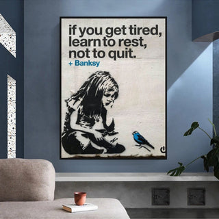 Learn to Rest Canvas Wall Art - Discover Banksy-Wall Posters