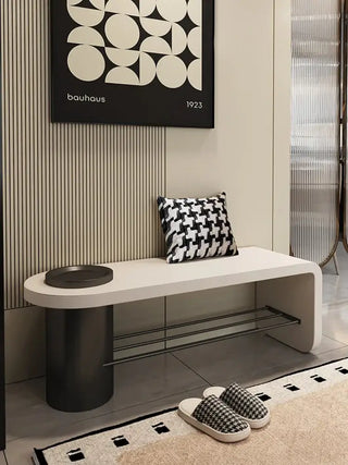 Leather Shoe Stool Bench – Synthetic Leather-Benches