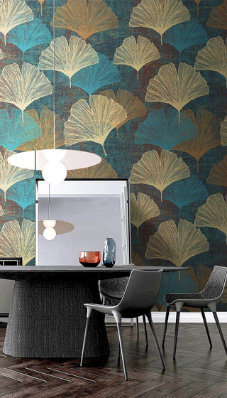 Leaves Texture Bliss Wallpaper Mural-Flower & Leaf Wallpaper