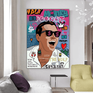 Leonardo DiCaprio Belford Canvas Wall Art-Wall Posters