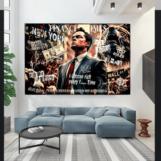 Leonardo DiCaprio - Wolf of Wall Street Canvas Wall Art-Wall Posters