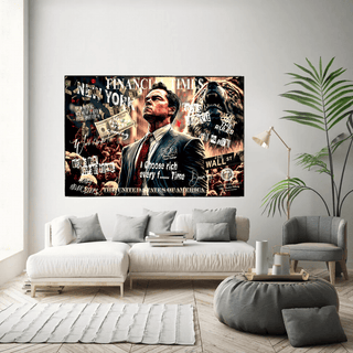 Leonardo DiCaprio - Wolf of Wall Street Canvas Wall Art-Wall Posters