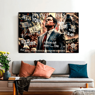 Leonardo DiCaprio - Wolf of Wall Street Canvas Wall Art-Wall Posters