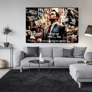 Leonardo DiCaprio - Wolf of Wall Street Canvas Wall Art-Wall Posters
