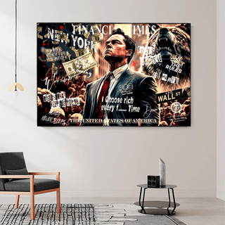 Leonardo DiCaprio - Wolf of Wall Street Canvas Wall Art-Wall Posters