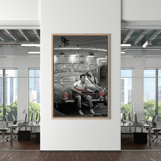 Let's Ride Together: Elvis and Marilyn Canvas Wall Art-Marilyn Monroe Art