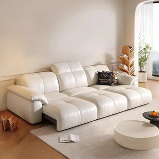 Letto Reclining Sectional Leather Sofa - Remote Controlled-Sofa Set