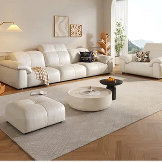 Letto Reclining Sectional Leather Sofa - Remote Controlled-Sofa Set