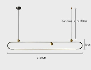 Line Art Kitchen Island Lighting-Kitchen Island