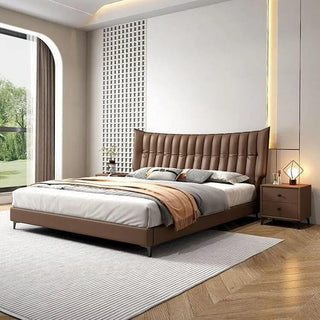 Linear Impressions Design Cushioned Bed Frame-Bed Frame