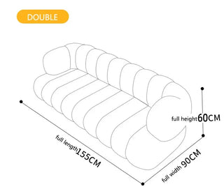 Linear Nordic Style Designer Sofa Set-Sofa Set
