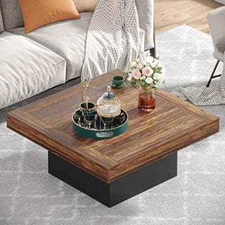 Little Tree Farmhouse Square Coffee Table-Coffee Table