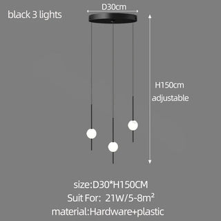 Long Line Glass Ball Chandelier - Lighting Solution-Staircase Chandeliers