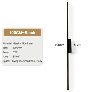 Long Strip LED Aisle Wall Lamps-Wall Lights